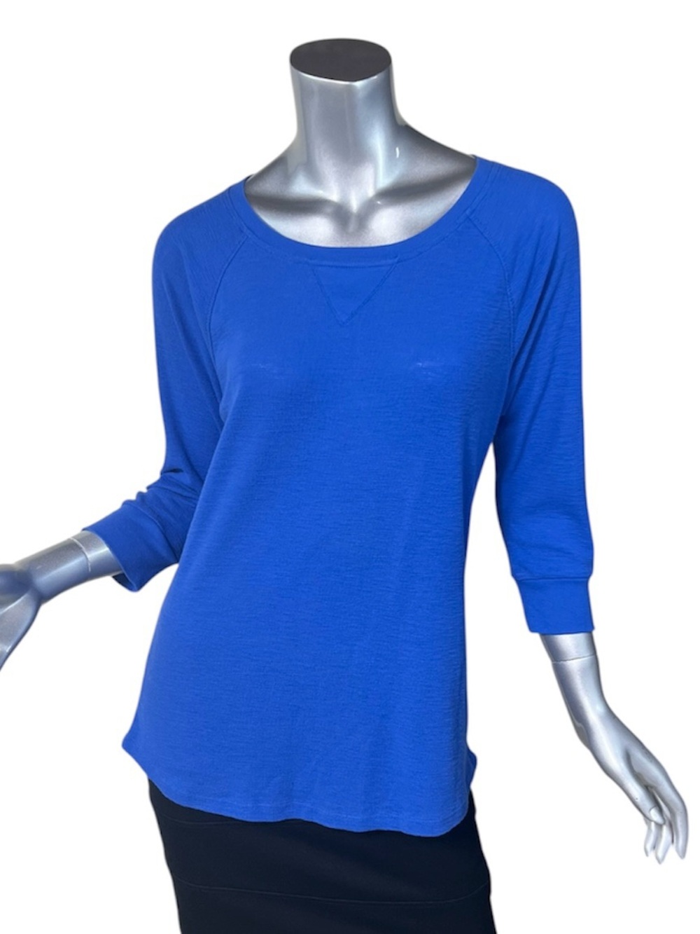 Calvin Klein Performance Dry Bright Blue Waffle Knit T Shirt Women's Large